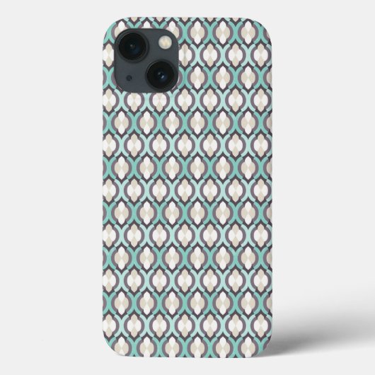 Turquoise Moroccan Pattern Case-Mate iPhone Case (Achterkant)