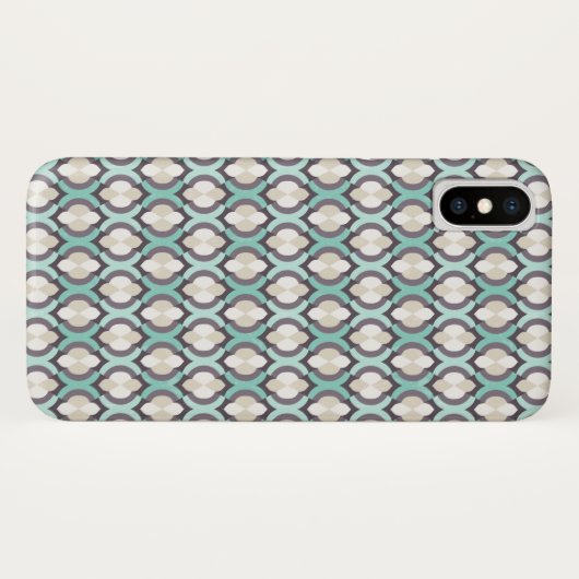 Turquoise Moroccan Pattern Case-Mate iPhone Case (Achterkant (horizontaal))