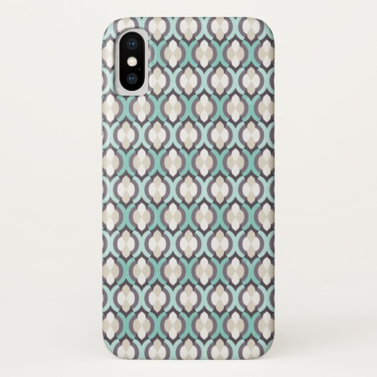 Turquoise Moroccan Pattern Case-Mate iPhone Case (Achterkant)