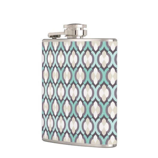 Turquoise Moroccan Pattern Heupfles (Links)