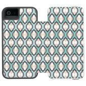 Turquoise Moroccan Pattern Incipio iPhone Portemonnee Hoesje (Agenda Open)