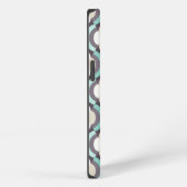Turquoise Moroccan Pattern iPhone Hoesje (Rechterkant)
