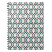 Turquoise Moroccan Pattern Notitieboek (Voorkant)