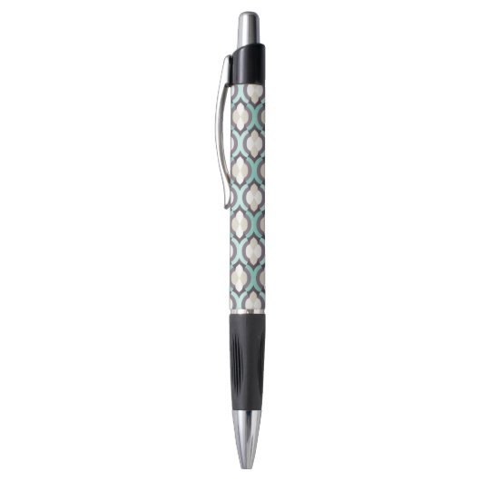 Turquoise Moroccan Pattern Pen (Top (Verticaal))