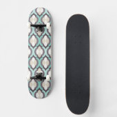 Turquoise Moroccan Pattern Persoonlijk Skateboard (Voorkant)