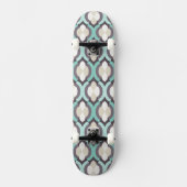 Turquoise Moroccan Pattern Persoonlijk Skateboard (Voorkant)