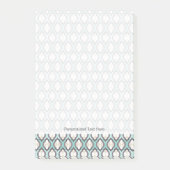 Turquoise Moroccan Pattern Post-it® Notes (Voorkant)