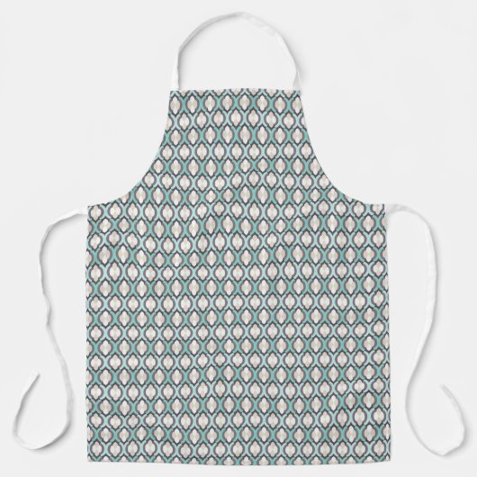 Turquoise Moroccan Pattern Schort (Voorkant)