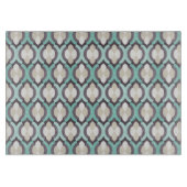 Turquoise Moroccan Pattern Snijplank (Voorkant)