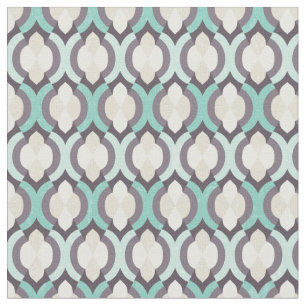 Turquoise Moroccan Pattern Stof