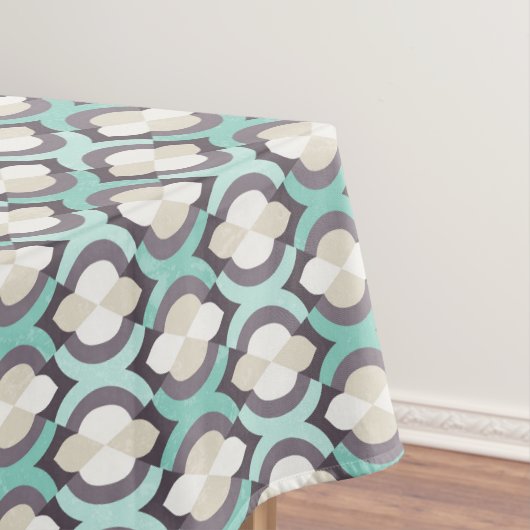 Turquoise Moroccan Pattern Tafelkleed (Voorbeeld)