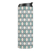 Turquoise Moroccan Pattern Thermosbeker (Gedraaid links)