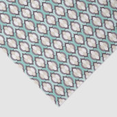 Turquoise Moroccan Pattern Tissuepapier (Detail)