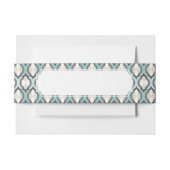Turquoise Moroccan Pattern Uitnodigingen Wikkel (Voorkant Voorbeeld)