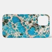  Turquoise Mosaic Hoesje-Mate iPhone Case (Achterkant (horizontaal))