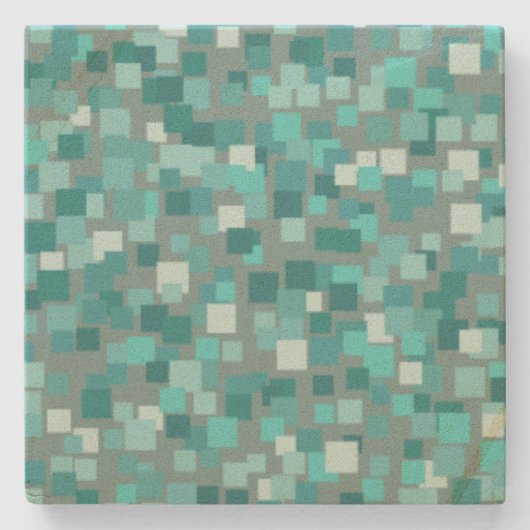 Turquoise Mosaic Onderzetters (Voorkant)