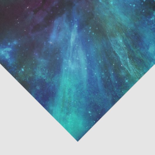 Turquoise N Paarse Nebula Tissuepapier (Detail)