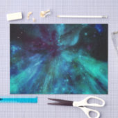Turquoise N Paarse Nebula Tissuepapier (Craft)