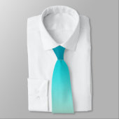 Turquoise naar witte verloop das (Gebonden)