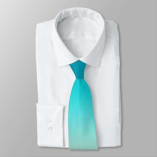 Turquoise naar witte verloop das (Gebonden)