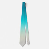 Turquoise naar witte verloop das (Voorkant)