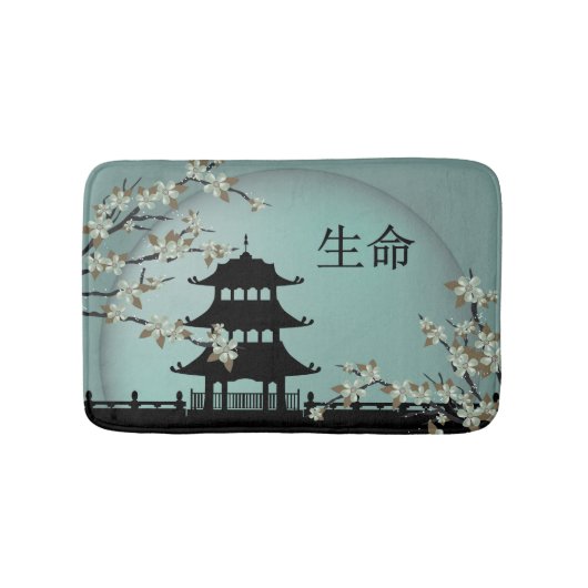 Turquoise nacht in Azië "Life" badmatten (Voorkant)