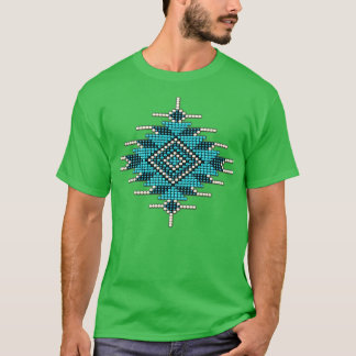 Turquoise Native American Style Sunburst T-shirt