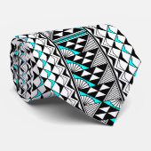 Turquoise Native Sun en Rain Stropdas (Opgerold)