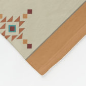 Turquoise Native Tribal Pattern Fleece Deken (Hoek)