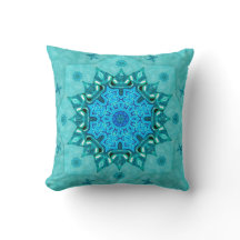Turquoise Natuur Mandala Mojo Sierkussen