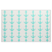 Turquoise Nautical Anchor Stof (Fat Quarter)