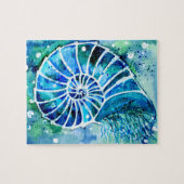Turquoise Nautilus Legpuzzel (Horizontaal)