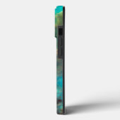 Turquoise Nebula Case-Mate iPhone Case (Achterkant / Links)