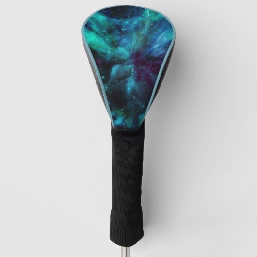 Turquoise Nebula Golfheadcover (Voorkant)