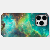Turquoise Nebula -*personalize* Case-Mate iPhone Case (Achterkant (horizontaal))