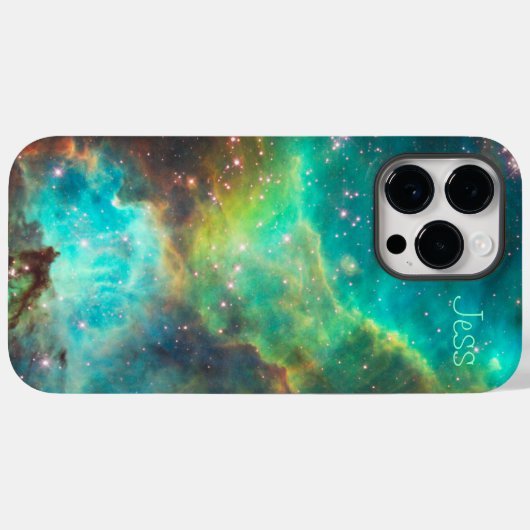 Turquoise Nebula -*personalize* Case-Mate iPhone Case (Achterkant (horizontaal))