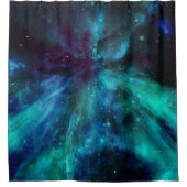 Turquoise Nebula Shower Curtain Douchegordijn (Voorkant)