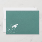 Turquoise New York City Paspoort Bedankkaart (Achterkant)