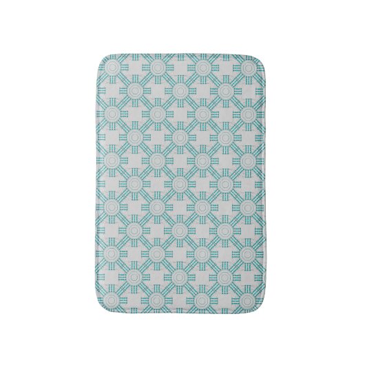 Turquoise Nexus Bath Mat (Voorkant Verticaal)