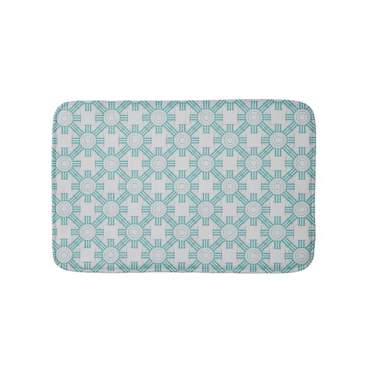 Turquoise Nexus Bath Mat (Voorkant)