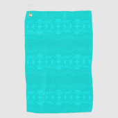Turquoise Oase Golfhanddoek (Voorkant)
