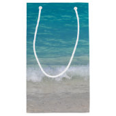 Turquoise oceaan en strand klein cadeauzakje (Achterkant)