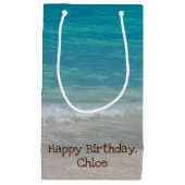 Turquoise oceaan en strand klein cadeauzakje (Voorkant)