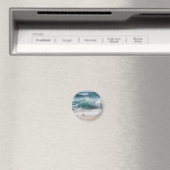Turquoise Oceaan Golf Brekende Kust Magneet (Insitu (Vaatwasser))