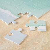 Turquoise Oceaan Golf Schelp Legpuzzel (Zijkant)