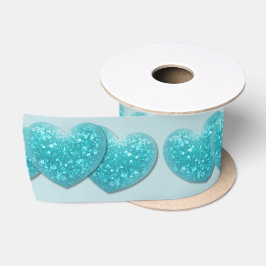 turquoise oceaan harten lint