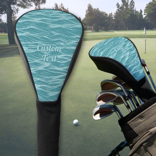 Turquoise Oceaangolvenpatroon Golfheadcover