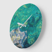 Turquoise oceaanwater grote klok (Hoek)