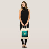 Turquoise Oceaanwervel Abstract Tote Bag (Voorkant (model))