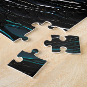 Turquoise Oceaanwerveling Abstract Legpuzzel (Zijkant)